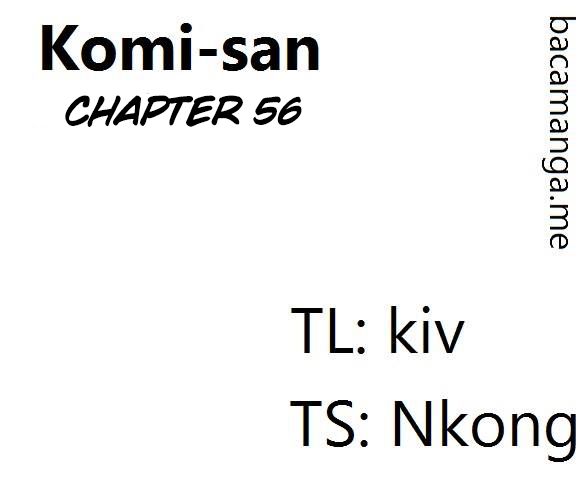 Komi-san wa Komyushou Desu. Chapter 56