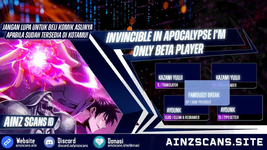 Invincible In The Apocalypse: I’m The Only Beta Player Chapter 3