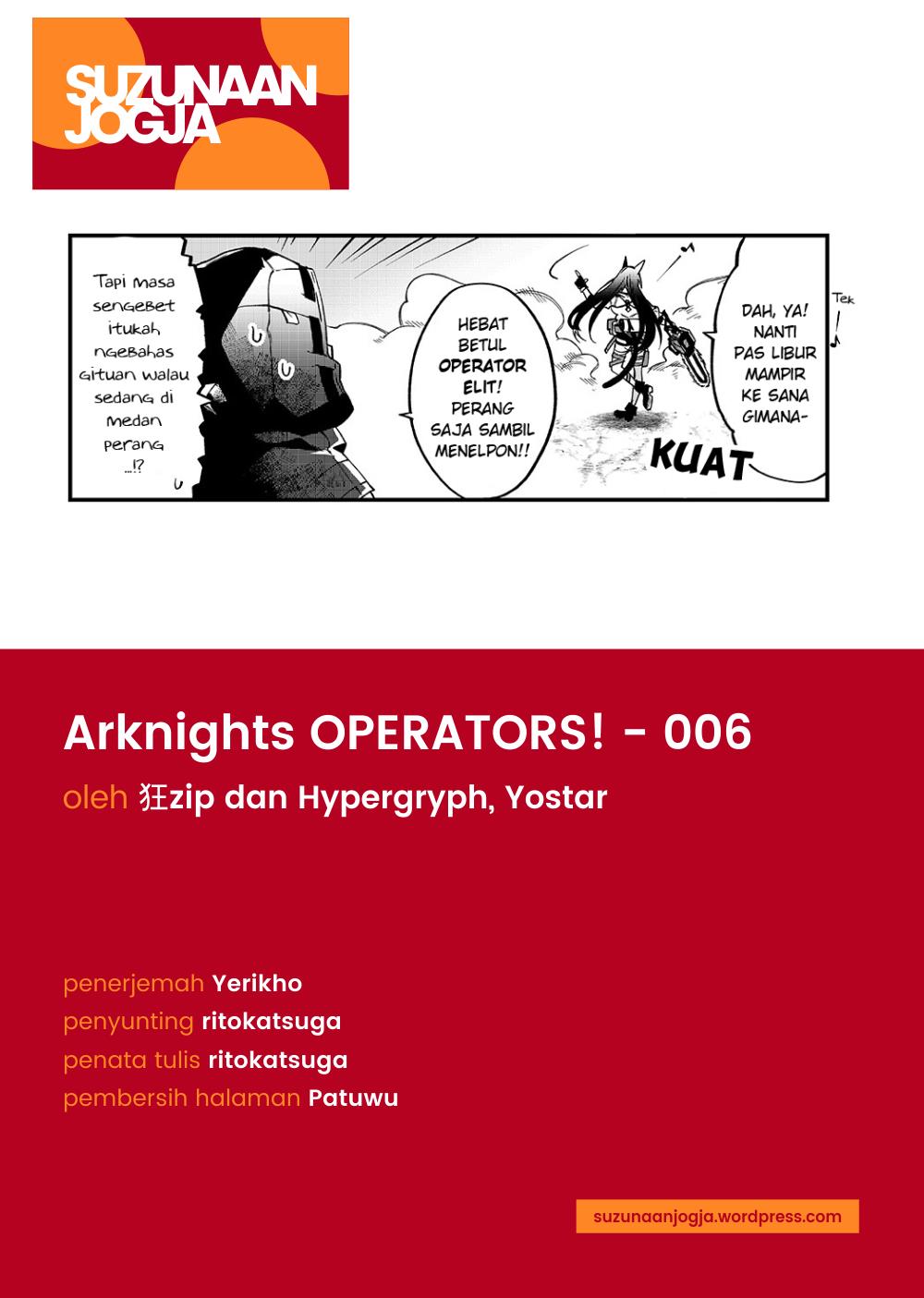 Arknights: OPERATORS! Chapter 6