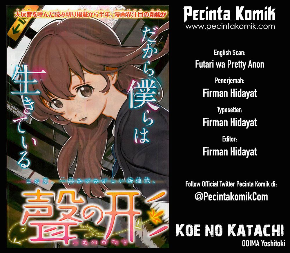 Koe no Katachi Chapter 20