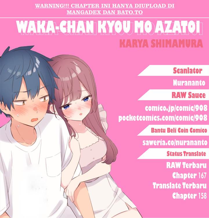 Waka-chan wa Kyou mo Azatoi Chapter 158