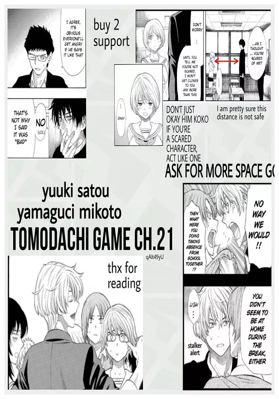 Tomodachi Game Chapter 21