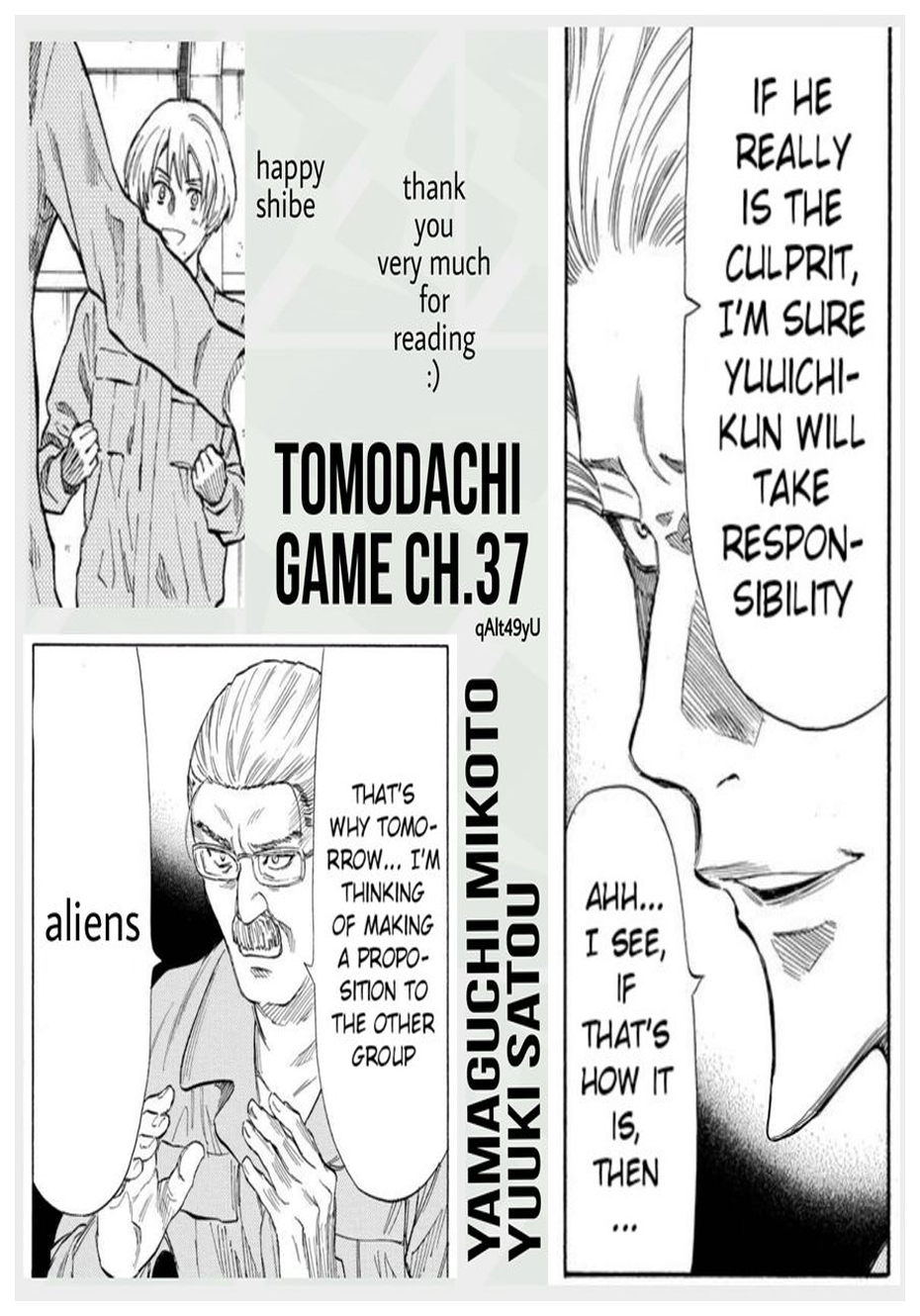 Tomodachi Game Chapter 37