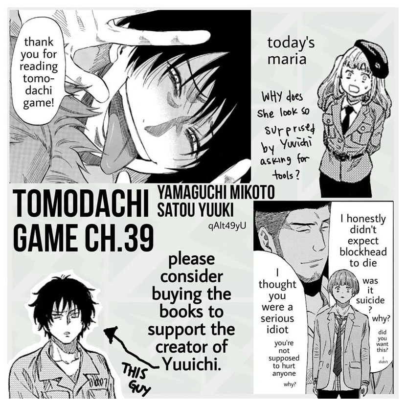Tomodachi Game Chapter 39