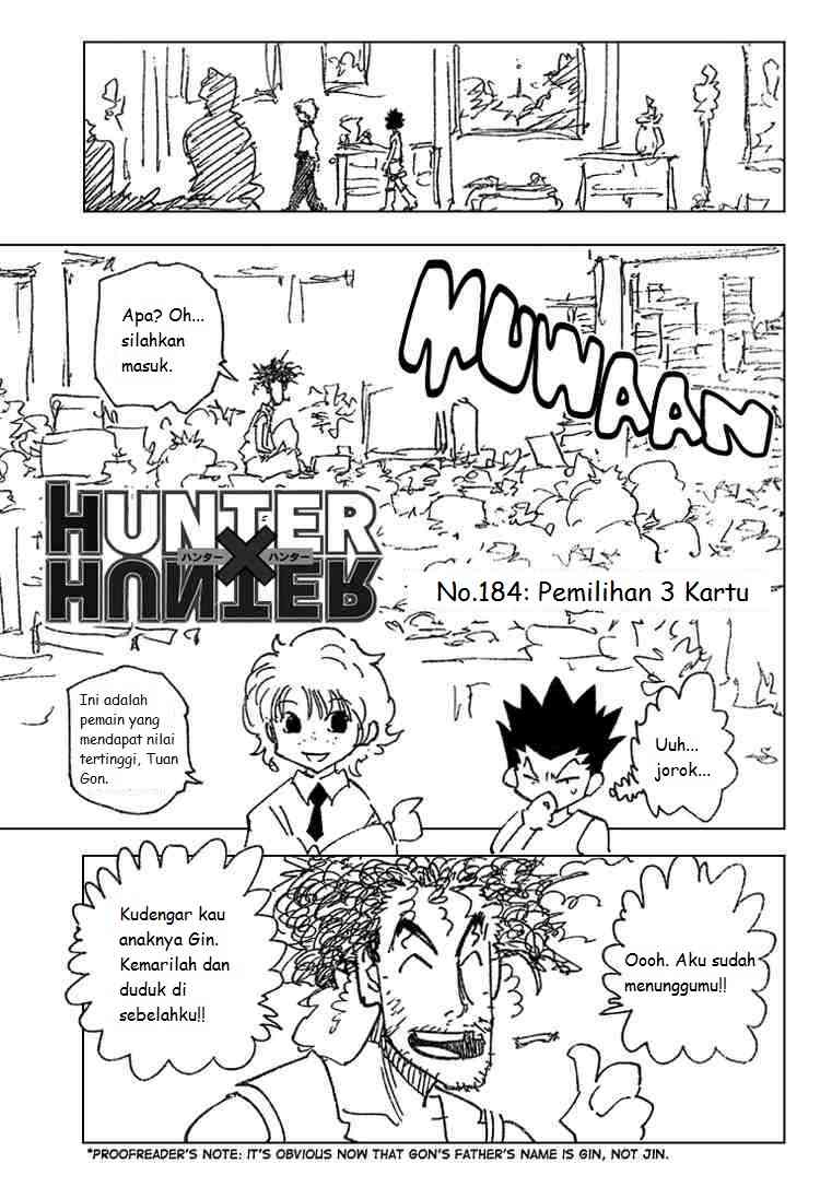 Hunter x Hunter Chapter 184