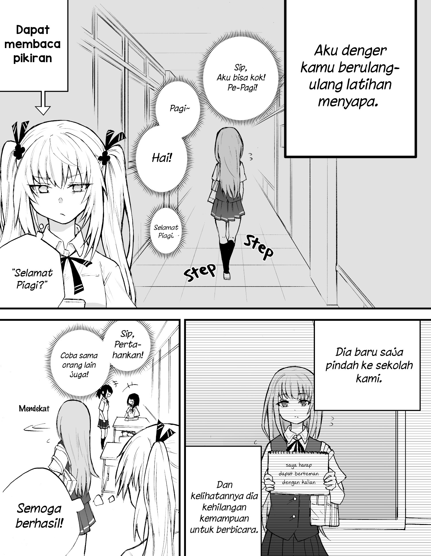 The Mute Girl and Her New Friend (Webcomic) Chapter 2