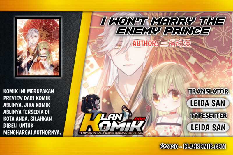 I Won’t Marry The Enemy Prince Chapter 14