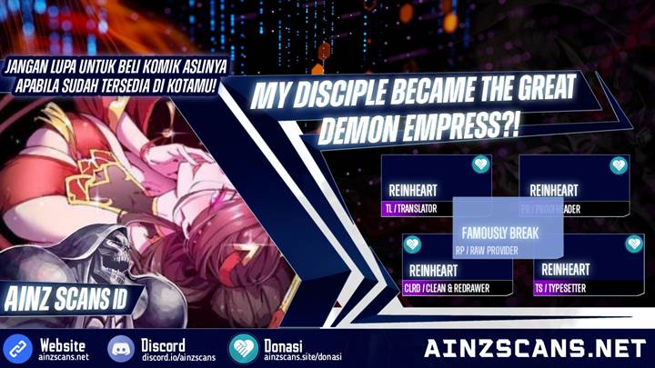 My Disciple Became The Great Demon Empress?! Chapter 1