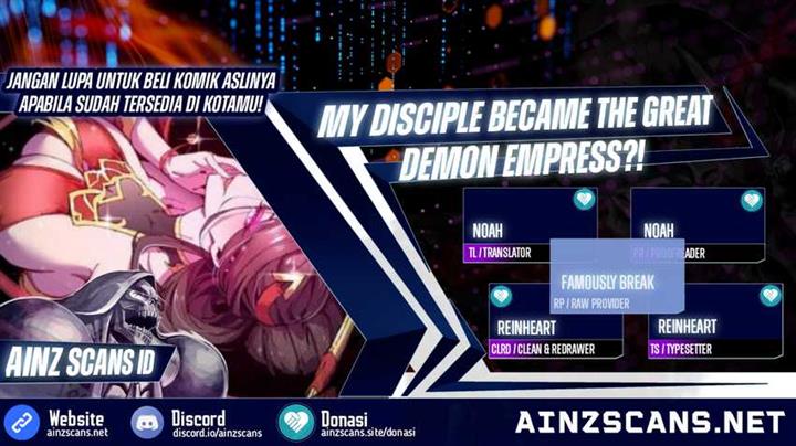 My Disciple Became The Great Demon Empress?! Chapter 9
