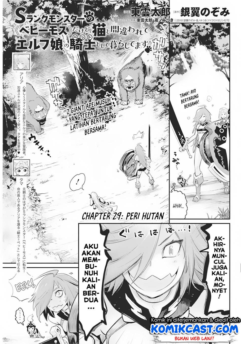 S-Rank Monster no Behemoth Dakedo Neko to Machigawarete Erufu Musume no Kishi (Pet) Toshite Kurashitemasu Chapter 29